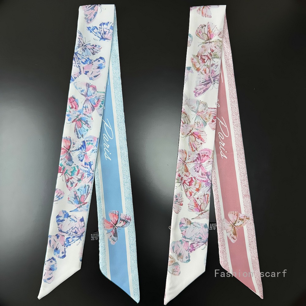 Women Fashion Necktie - Sciarpa floreale leggera Accessorio estivo da