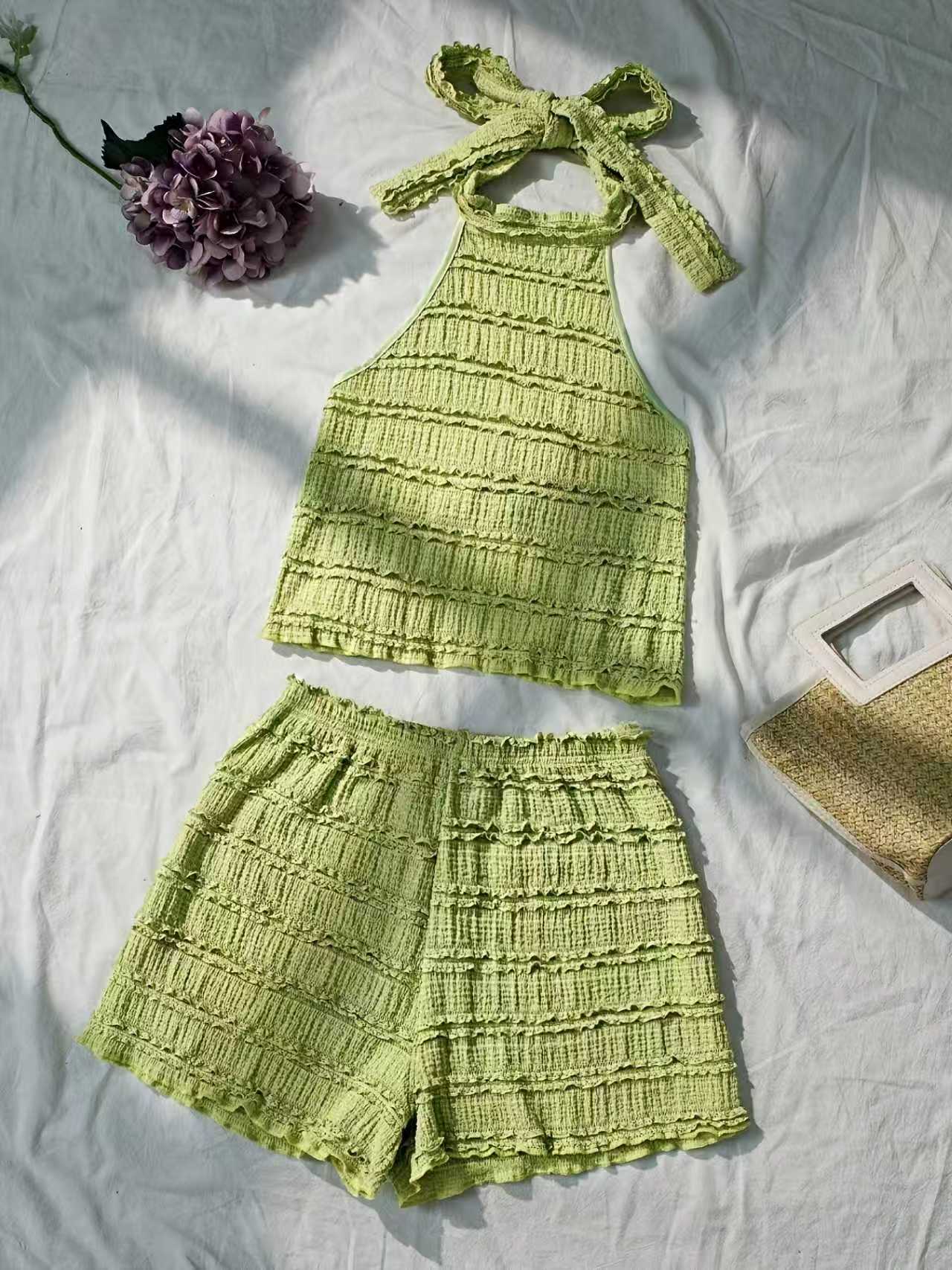 Lace Trim Cami - Set Estivo da Donna in Stile