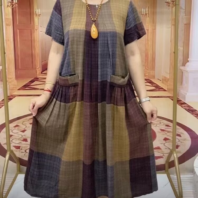 Women Fashion Over The Years - Abito estivo in cotone e lino
