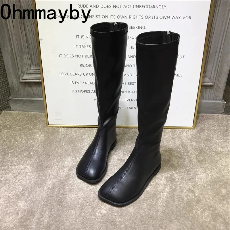 Women'S Fashion Korea - Stivali alti al ginocchio da donna