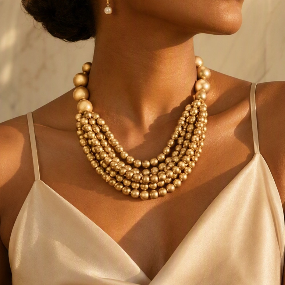 Collana di Perle Colorate Mult - Women Fashion Photoshoot recensione e prezzo