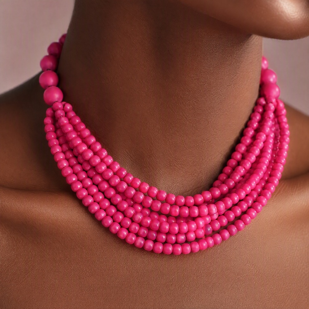 Collana di Perle Colorate Mult - Women Fashion Photoshoot recensione e prezzo
